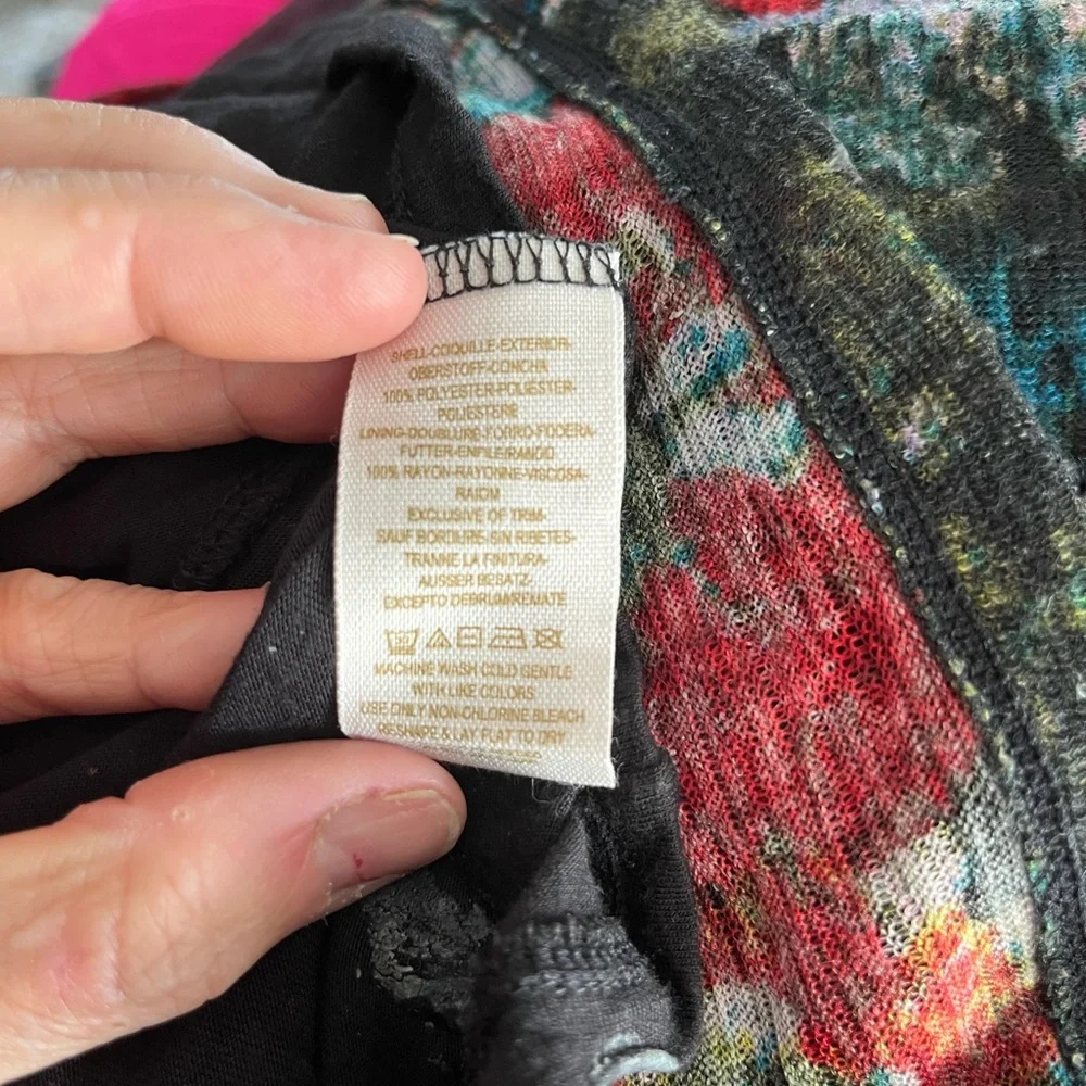 Lucky Brand Black/ Paisley Slip Dress. -Small - Picture 9 of 9